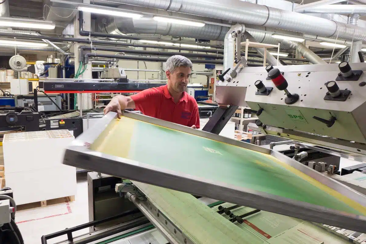 Siebdruck in der Produktion