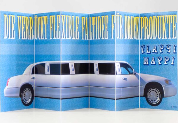 Pocketfolder mit Transparentscharnieren